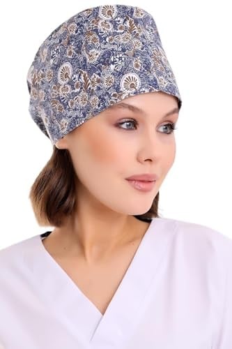 Desenli Doktor Hemşire Aşçı Cerrahi Hastane Bonesi Bandana M480 Tek Beden