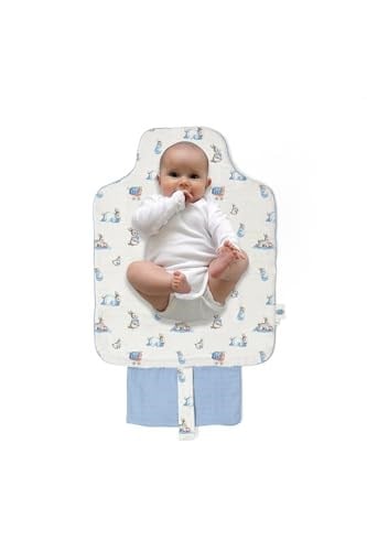 DEUX LAPINS% 100 Pamuk Çantalı Pratik Katlanabilir Alt Değiştirme Matı - Bébé Lapin PAD1018