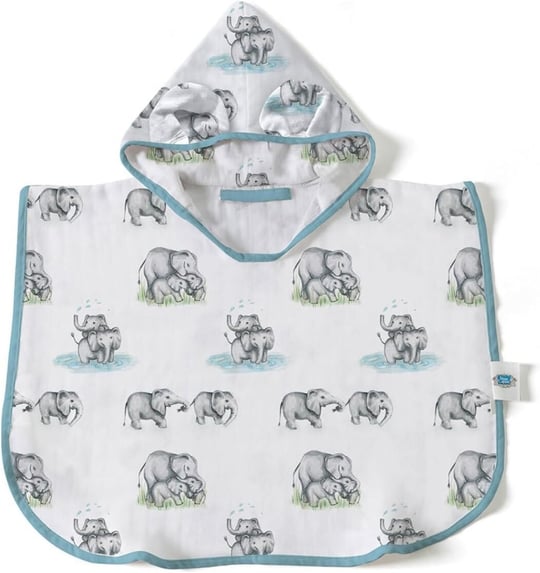 DEUX LAPINS% 100 Pamuk Müslin Bebek Panço - Les Êlêphants BBKPNC-LEL-00004Y