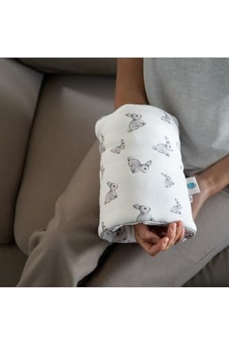 DEUX LAPINS% 100 Pamuk Pratik Silindir Emzirme Kol Destek Yastığı - Iconique Lapin SLDYAS-ICL-000STD
