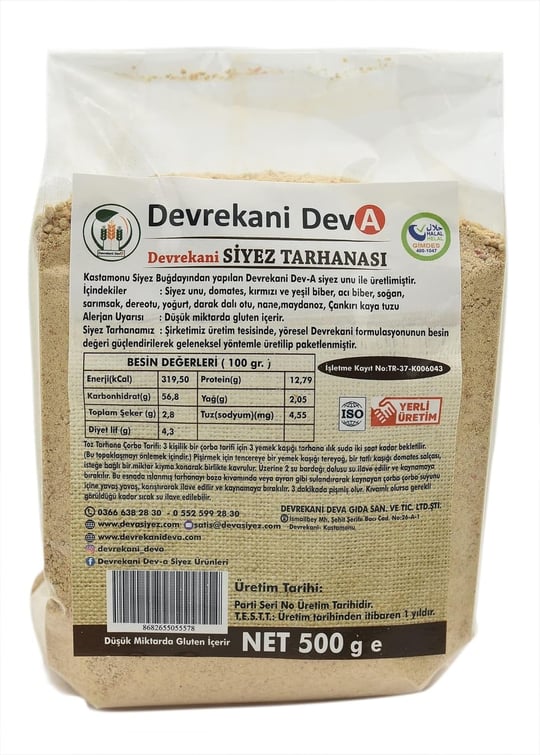 Devrekani Deva Gıda Kastamonu Siyez Tarhana 500 G