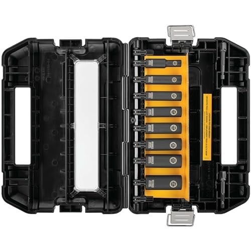 DEWALT DW22838 Darbe Anahtarı Seti, 3/8 İnç, 10 Parça, SAE