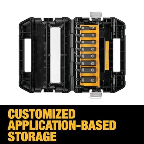 DEWALT DW22838 Darbe Anahtarı Seti, 3/8 İnç, 10 Parça, SAE