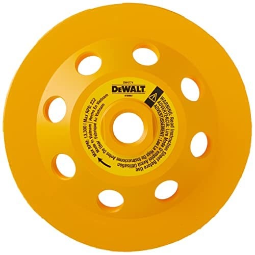 DEWALT DW4774 Taşlama Tekerleği, Çift Sıralı Elmas Bardak, 11.4 cm