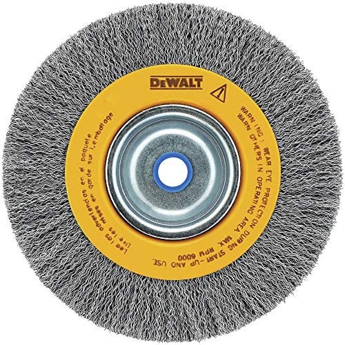 DEWALT DW4906 Tel Fırça, 20 cm, Tezgah Taşlama Makinesi İçin, Crimped Tel