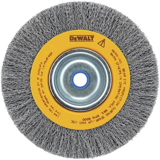 DEWALT DW4906 Tel Fırça, 20 cm, Tezgah Taşlama Makinesi İçin, Crimped Tel