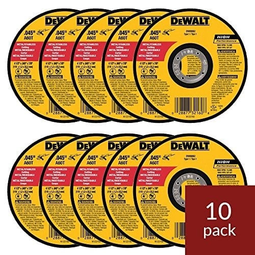 DEWALT - DW8062-10, PK DW8062 4-1/2
