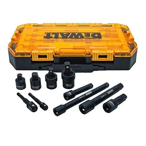 DEWALT Impact Driver Socket Adapter Set, 10-Piece 3/8