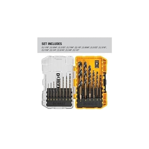 DEWALT Matkap Ucu Seti, Siyah ve Altın, 14 Parça (DWA1184)