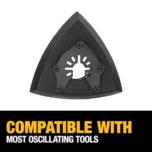 DEWALT Salınımlı alet için zımpara pedi (DWA4200), siyah