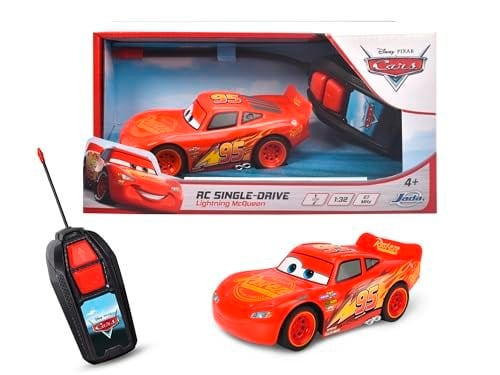 Dickie, 203081000, RC Cars 3 Şimşek McQueen, Uzaktan Kumandalı Oyuncak Araba, 10 Metre Menzilli