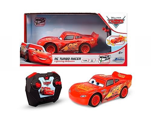 Dickie, 203084028, RC Arabalar Şimşek McQueen Turbo Yarışçısı, 17 cm, Uzaktan Kumandalı Oyuncak Araba, USB Üzerinden Şarj, Lisanslı, RC Cars Lightning McQueen Turbo Racer