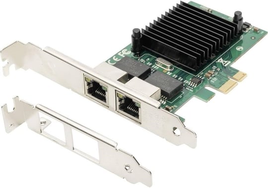 DIGITUS IO Kartı - PCIe - RJ45 Ağ Kartı - 2 Port - Gigabit Ethernet - 1 Gbit/s - PCI-Express - Seçenekler: LAN kartı - 2x RJ45 - Gigabit Ethernet...