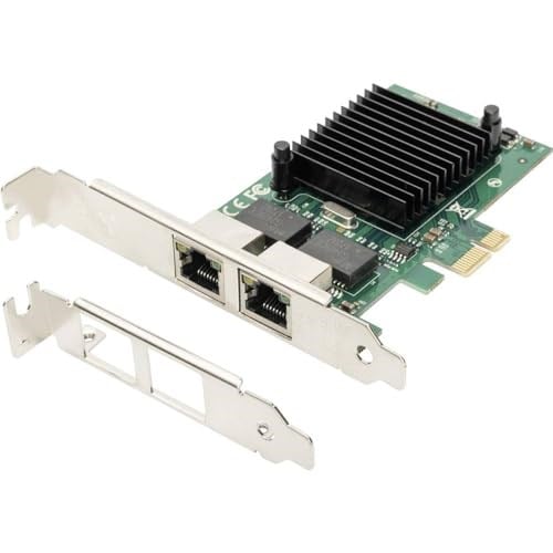 DIGITUS IO Kartı - PCIe - RJ45 Ağ Kartı - 2 Port - Gigabit Ethernet - 1 Gbit/s - PCI-Express - Seçenekler: LAN kartı - 2x RJ45 - Gigabit Ethernet...