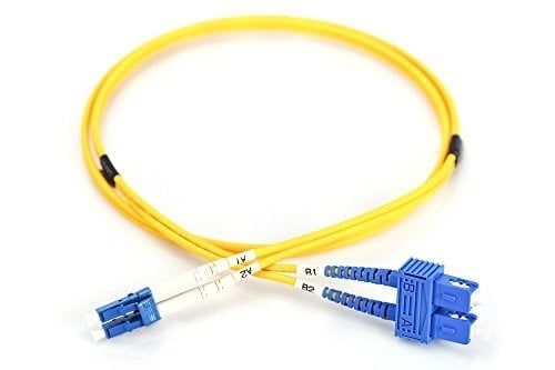 Digitus LWL Patchkabel LC/SC 09/125ÂΜM Singelmode çift yönlü Halojensiz, ölçüm Sarı 2 m - Seçenekler: OS2 - LC/SC, OS2 - SC/SC, LC/LC, 2m, 3m, 1m