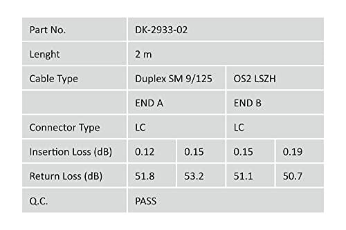 DIGITUS LWL Yama Kablosu OS2-2 m LC Fiberglas Kablo üzerinde SC - LSZH - Duplex Singlemode 09/125µ - 10 GBit/s - Sarı - Seçenekler: OS2 - LC/LC, OM4 - LC/LC
