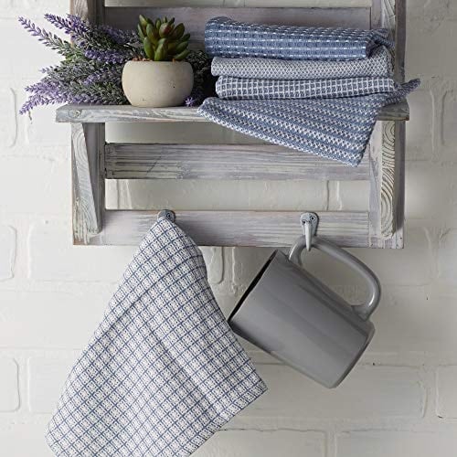 DII Everyday Kitchen Collection Karışık Bulaşık Bezi Seti, 12x12, Taş Yıkama Mavisi, 5 Adet