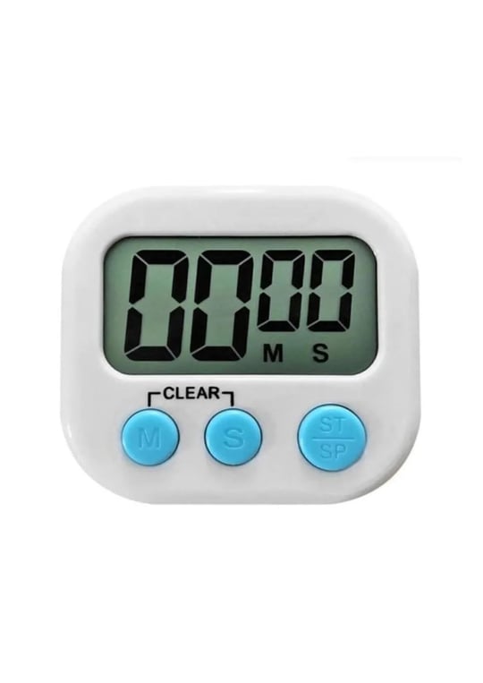 Dijital mutfak zamanlayıcı, 2 adet dijital yumurta saati Kuechenwecker pişirme Timer saat Kitchen Timer kısa zaman ölçücü büyük LCD ekran ve sesli alarm ve magnet