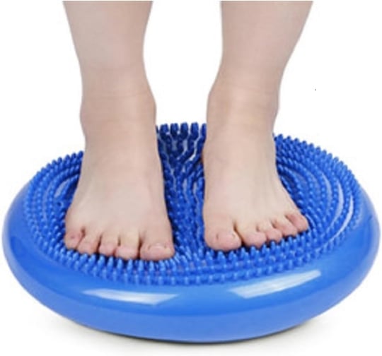 Dikenli Havalı Denge Minderi, Tırtıklı Denge Pedi 35 cm(POMPA DAHİL)