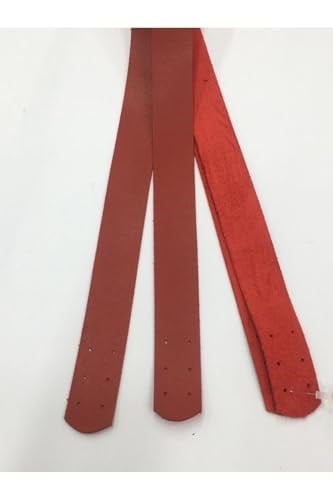 Dikmeli Spor Sap/Çanta Sapı/Deri Dikmeli Sap 70 Cm, kırmızı
