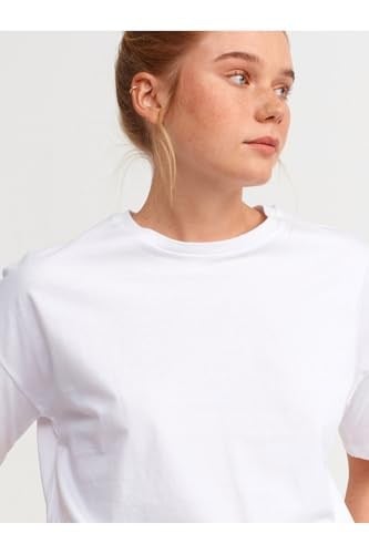 Dilvin Basic T-shirt Beyaz beyaz l