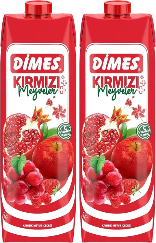 Dimes Kırmızı Karışık İçecek, 1000ml 2li paket