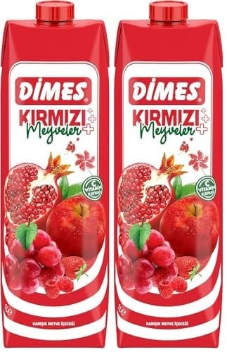 Dimes Kırmızı Karışık İçecek, 1000ml 2li paket
