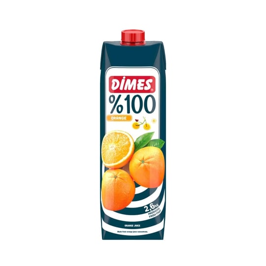 Dimes%100 Saf Portakal Suyu Tetrapak 1000 ml