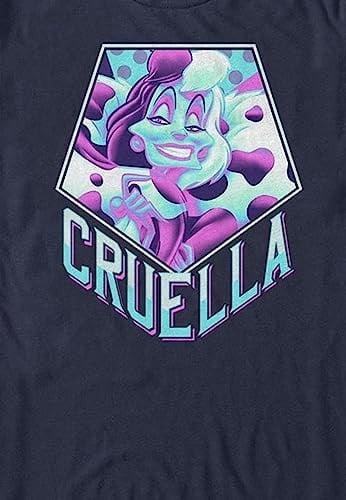 Disney 101 Dalmaçyalı - Cruella Bisiklet Yaka Tişört Unisex Yetişkin