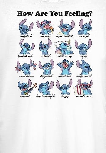 Disney Lilo & Stitch - STITCH MOODS Bisiklet Yaka T-Shirt Tişört Kadın