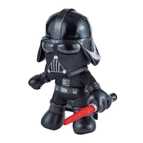 Disney Star Wars GXB31 - Darth Vader Peluş Oyuncak (yaklaşık 19 cm) Işıklı Işın Kılıcı ile, Yumuşak, Film Hayranları ve 3 yaş ve üstü çocuklar için toplanabilir