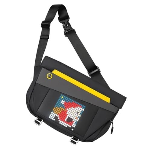 Divoom Üniseks Sling Bag V Bagaj El Bagajı, Siyah, Siyah, big