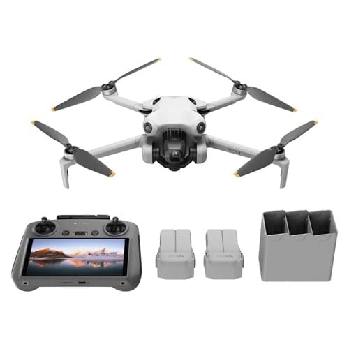 DJI Mini 4 Pro Fly More Combo, DJI RC 2 Ekranlı Kumandalı, 249 gr, 4K çekim, Drone, Gri