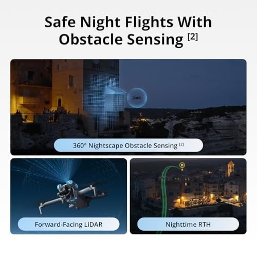 DJI Mini 5 Pro | Çok Yönlü Engel Algılama, ActiveTrack 360 °, 225 ° Gimbal Döndürme, 20km İletim, Yeni Başlayanlar için 4K Drone