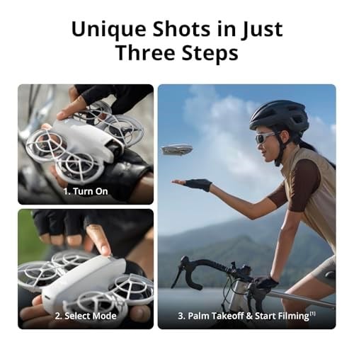 DJI Neo Motion Fly More Combo - 135 Gram, Çoklu kontrol şenekli, 4K Video çekimi