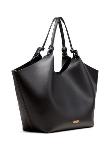 DKNY Paula Büyük Tote Çanta, Siyah/Altın, Siyah/Altın, One Size