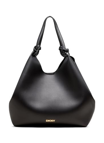 DKNY Paula Büyük Tote Çanta, Siyah/Altın, Siyah/Altın, One Size
