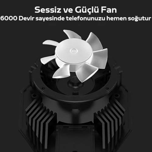 DL06 Ultra Güçlü Telefon Soğutucu Fan Seramik Turbo Soğutma