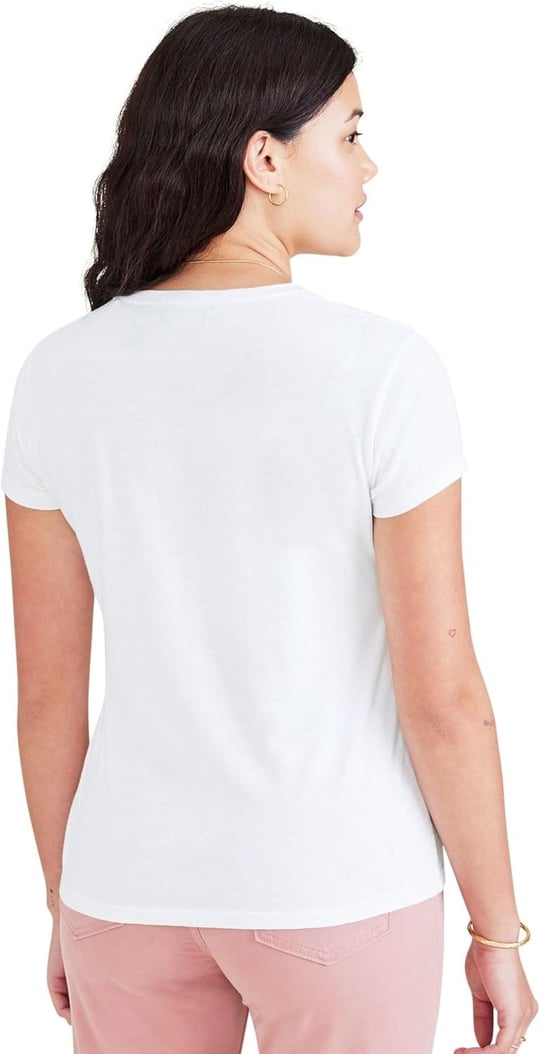 dockers Kısa kollu logolu tişört Şort SLEEVE LOGO TEE Kadın