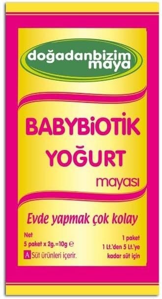 Doğadan Bizim Babybiotik Yoğurt Mayası 1 Kutu 5 saşe