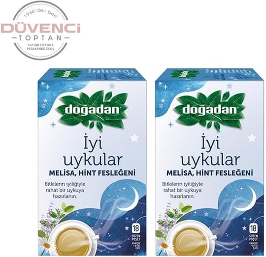 Dogadan İyi Uykular Çayı Melisa ve Hint Fesleğeni 18li Paket x 2 adet