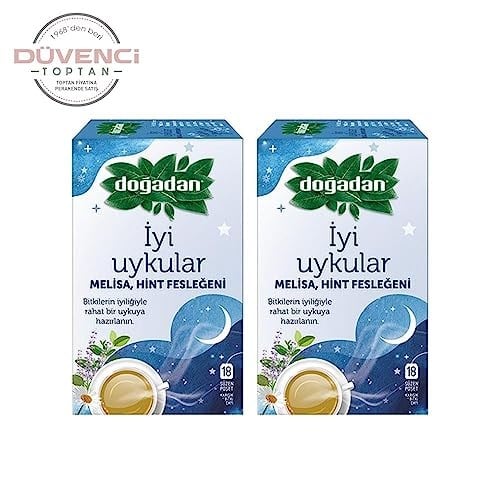 Dogadan İyi Uykular Çayı Melisa ve Hint Fesleğeni 18li Paket x 2 adet