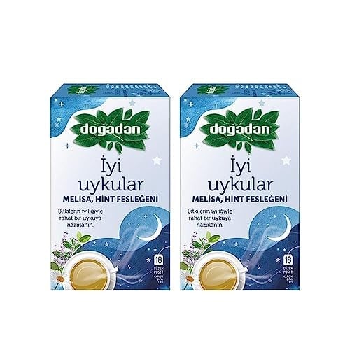 Dogadan İyi Uykular Çayı Melisa ve Hint Fesleğeni 18li Paket x 2 adet