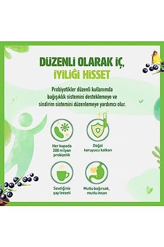 Doğadan Probiyotikli Yeşil Çay Açai Ananas 14Lü X2