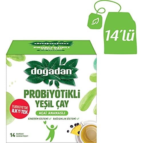 Dogadan Probiyotikli Yeşil Çay Açai Ananaslı 14lü