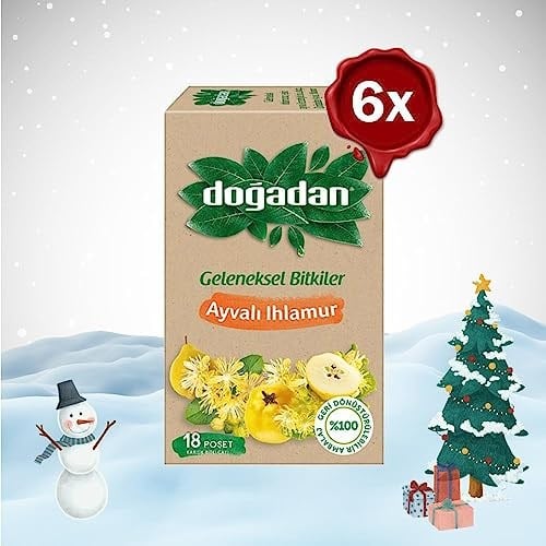 Dogadan Yılbaşı Paketi Ayvalı Ihlamur Çay 18li x 6