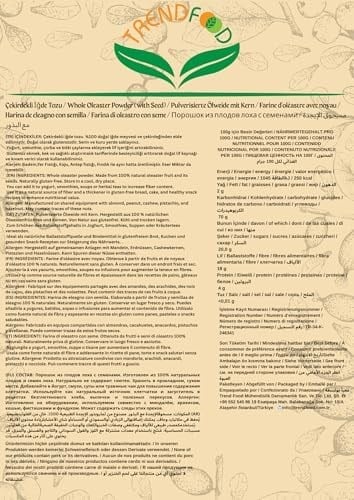 Doğal Çekirdekli İğde Tozu – 500 gr | Bağışıklık Güçlendirici, Antioksidan Kaynağı, Geleneksel Şifa | Katkısız ve Koruyucusuz