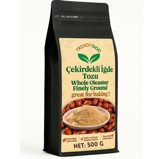 Doğal Çekirdekli İğde Tozu – 500 gr | Bağışıklık Güçlendirici, Antioksidan Kaynağı, Geleneksel Şifa | Katkısız ve Koruyucusuz