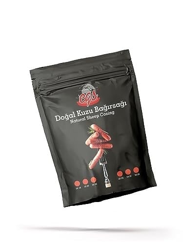 Doğal Kuzu Bağırsağı 16/18 mm 90 Metre sosis yapımı için (15 kg Et kapasitesi)
