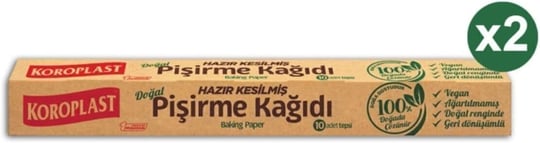 Doğal Pişirme Kağıdı Hazır Kesim 10Lu X 2 Paket (42 * 37 Cm)